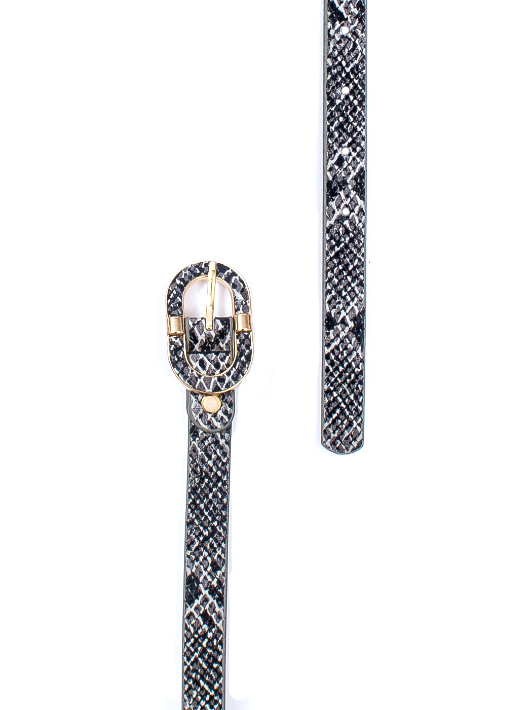 CINTURA SNAKE, TG UNICA - GREY